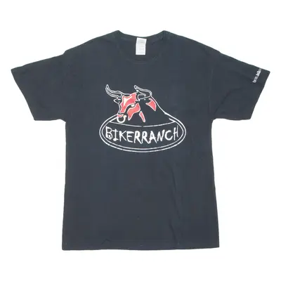 GILDAN Bikerranch Mens T-Shirt Black L
