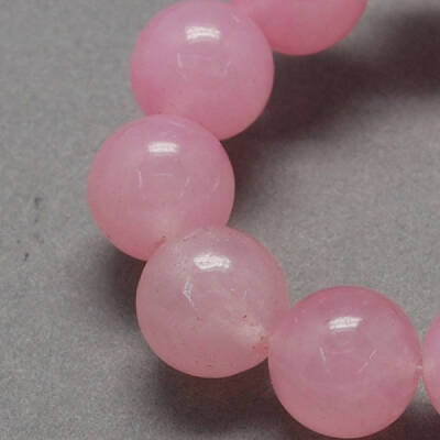 Natural White Jade Bead Strands