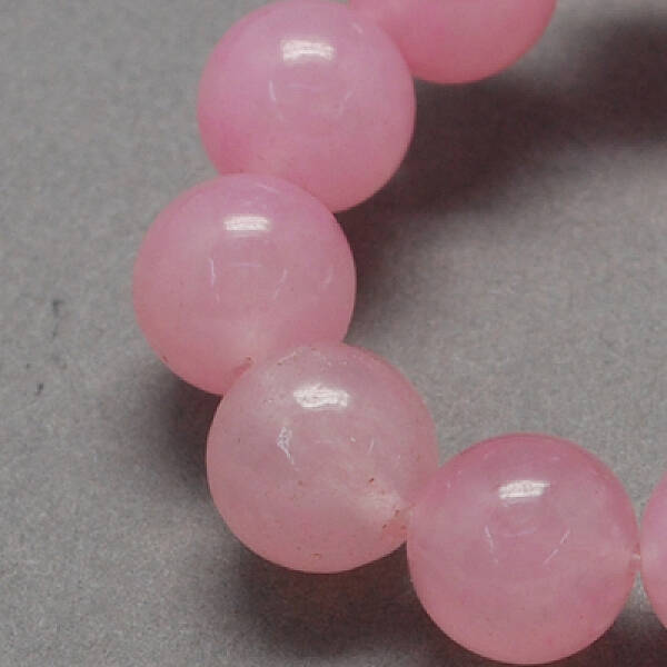 Natural White Jade Bead Strands