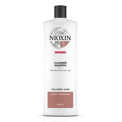 Nioxin Sistema 3 (Shampoo Detergente Sistema 3) Capelli Fini Colorati E Diradati - Volume: 300 Ml