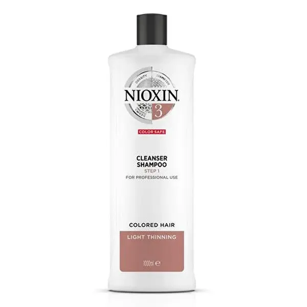 Nioxin Sistema 3 (Shampoo Detergente Sistema 3) Capelli Fini Colorati E Diradati - Volume: 300 Ml