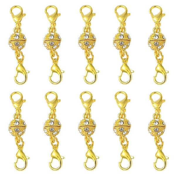 Alloy Crystal Rhinestone Magnetic Clasps