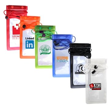 100 Promotional Large Waterproof Cell Phone Bag - Triple Zip & ...