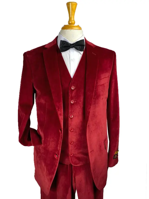 Red Groomsmen Suits