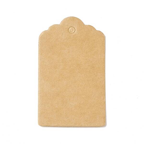 100Pcs Kraft Paper Flower Head Gift Tags