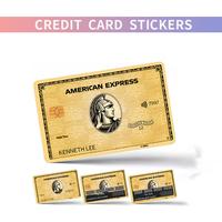 4pc  American Express Debit Card Skins: Waterproof, Protective & Stylish 2*3 inch standard credit card size