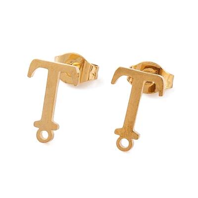 Ion Plating(IP) 304 Stainless Steel Stud Earrings