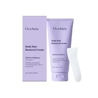 OceAura Facial Hair Removal Cream Sensitive for Smooth Skin - Dermatologist Tested - Face Care - Beginner Waxer Aloe Body Car...