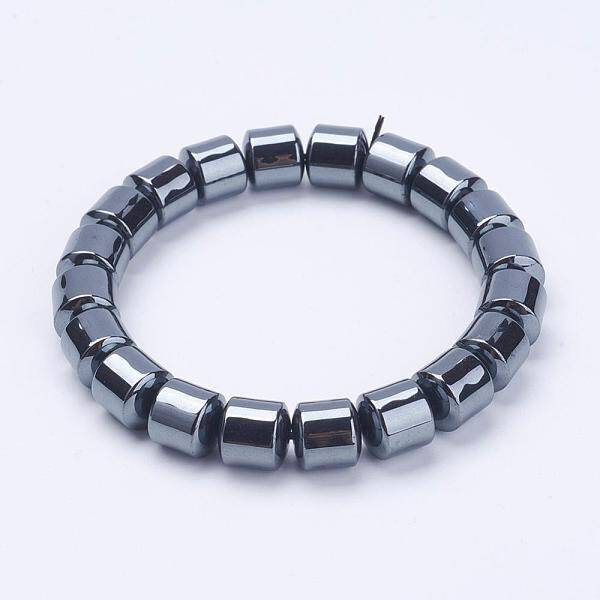 Non-Magnetic Synthetic Hematite Stretch Bracelets