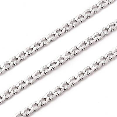 Tarnish Resistant 304 Stainless Steel Cuban Link Chains