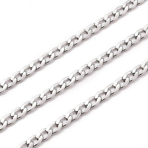 Tarnish Resistant 304 Stainless Steel Cuban Link Chains