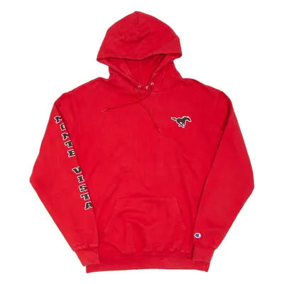 CHAMPION Mens Red Hoodie L
