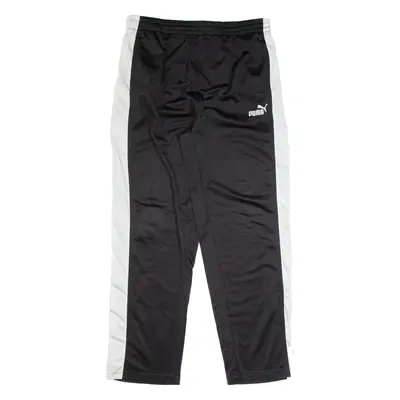 PUMA Mens Track Pants Black Straight L W32 L30