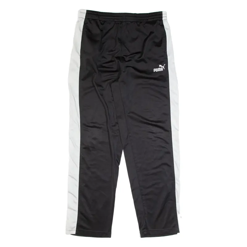 PUMA Mens Track Pants Black Straight L W32 L30