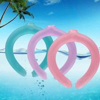 Pink Summer Cooling Ring, 1 Count Outdoor Sports Cooling Collar, Suitable for Badminton, Running, Soft Cycling and Other Spor...