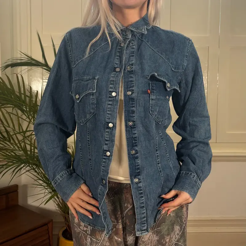 Pacific Trail Denim Shirt - Medium Blue Cotton