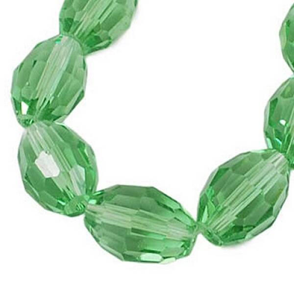Faceted Transparent Glass Beads Strands