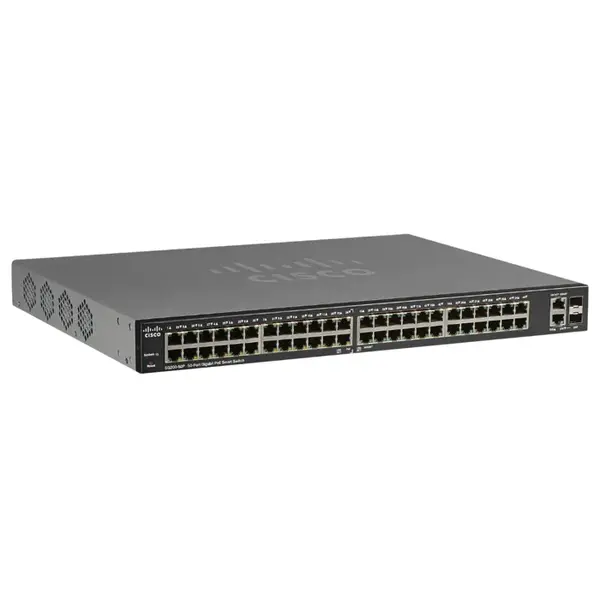 SLM2048PT-EU Cisco 200 24x PoE 24x GBE 2x Combo SFP mini-GIBIC Switch