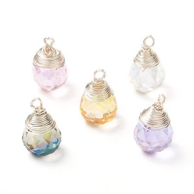 Transparent Glass Charms