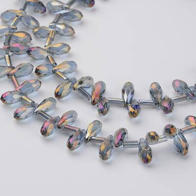 Electroplate Glass Beads Strands