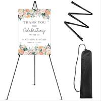 Portable Foldable Decorating Display Stand, Floor Easel, Poster Display Stand for Wedding Decoration, Romantic Gifts, Decorat...