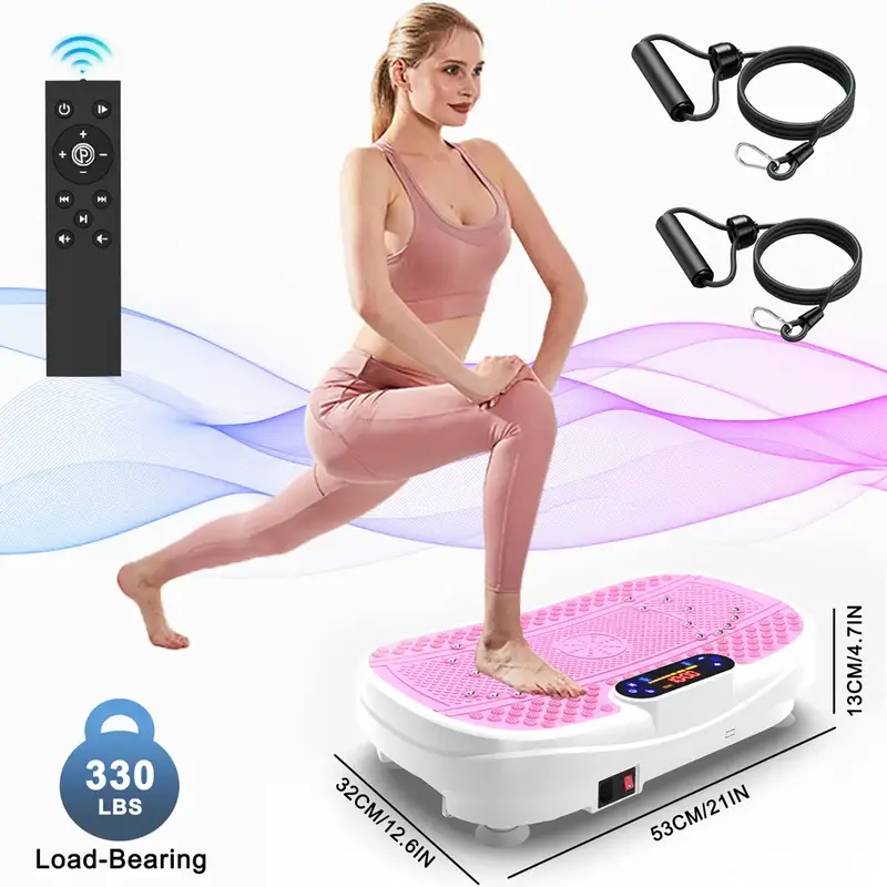 [Dufominc] Vibration Plate Fitness Platform Exercise Machine Vibrating Shaking Full Body Shaker Workout Vibrate Stand Shake B...