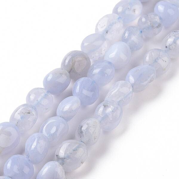 Natural Blue Chalcedony Beads Strands