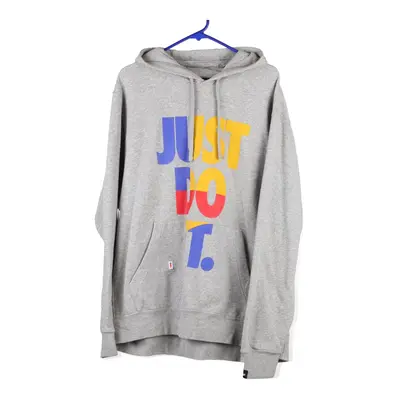 Nike Hoodie - XL Grey Cotton Blend