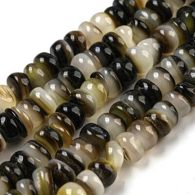 Natural Black Lip Shell Beads Strands