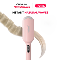 TYMO ROVY Beach Waves Curling Wand, Ionic Deep Waver Hair Curler Tool with Ceramic 3 Barrel for Women, Dual Voltage, Anti-Sca...