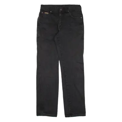 WRANGLER Mens Jeans Black Regular Straight W30 L32