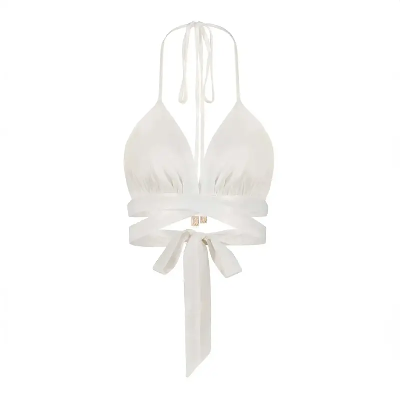 Satin Bra Top | Size: M | Color: White