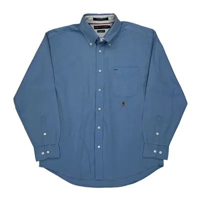 Tommy Hilfiger Shirt - Large Blue Cotton