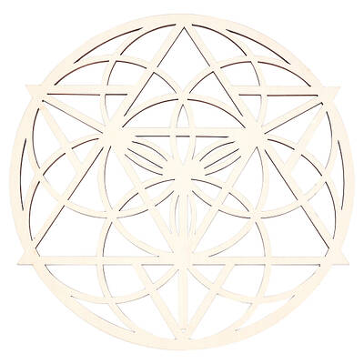 Laser Cut Wooden Cup Mat