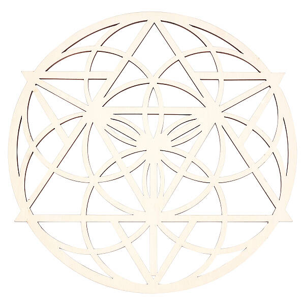 Laser Cut Wooden Cup Mat