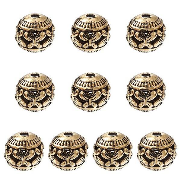 Tibetan Style Hollow Alloy Beads