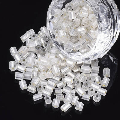 6/0 Two Cut Glass Seed Beads