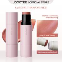 JOOCYEE Stain Multi-Purpose Stick Matte Porcelain Blush Highlighter Long-Lasting Dual-Sided Built-In Brush Waterproof Beginne...
