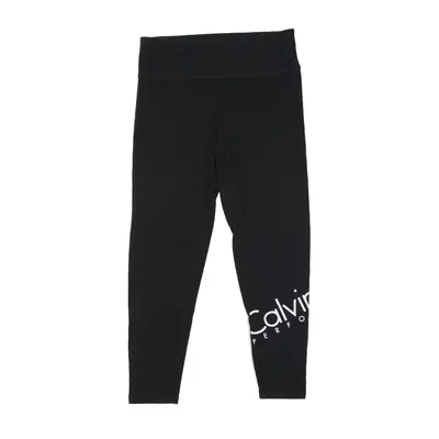 CALVIN KLEIN Legging Cropped Track Pants Black Skinny Womens S W26 L22