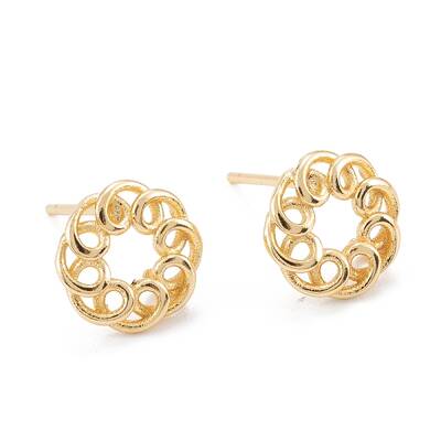Brass Stud Earring Findings