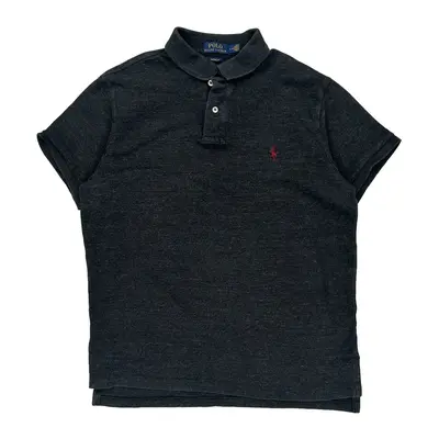 Polo By Ralph Lauren Polo Shirt - Large Grey Cotton
