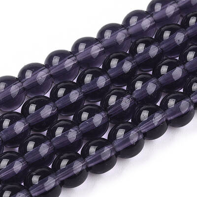 Transparent Glass Beads Strands