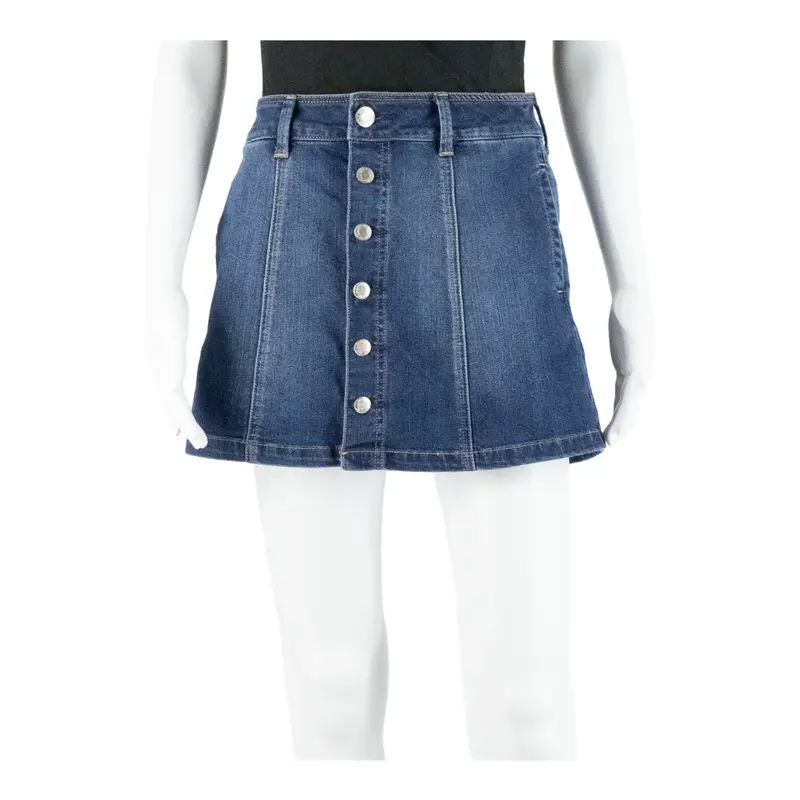 AMERICAN EAGLE Stretch Short Mini Skirt Blue Denim Womens UK 8