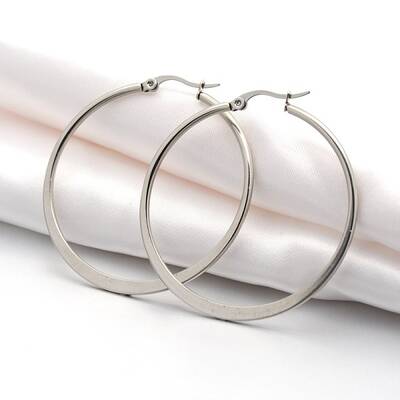 Tarnish Resistant 304 Stainless Steel Big Hoop Earrings