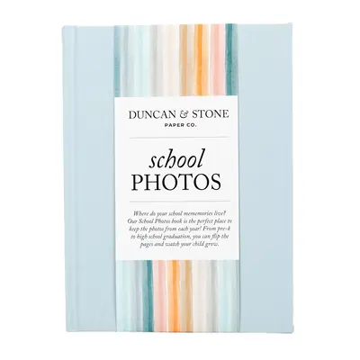 School Photos Book | Keepsake Journal to Organize & Preserve School Pictures from Preschool to 12th Grade