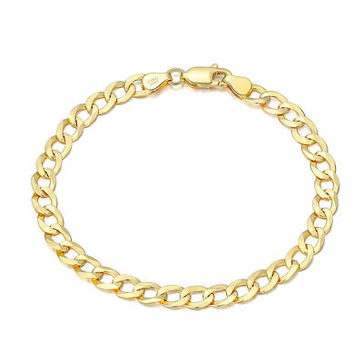 925 Sterling Silver Curb Chain Bracelets