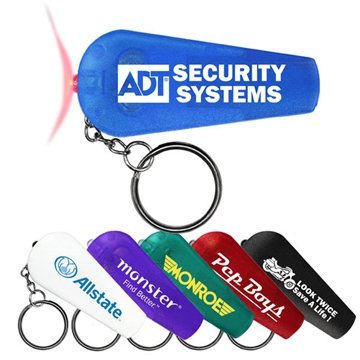150 Custom Whistle Light Key Chain - Dual Function