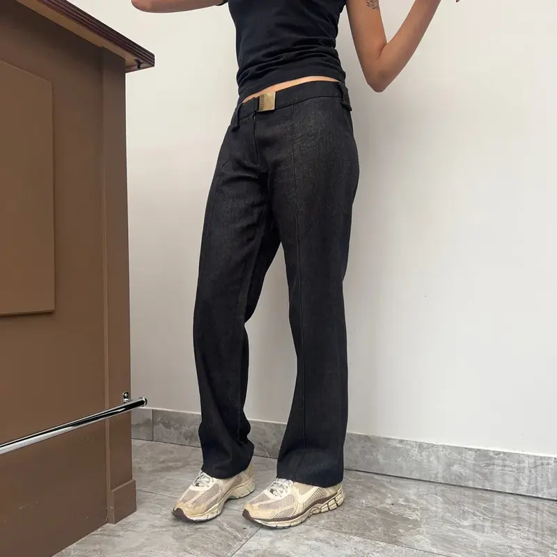 Just Cavalli Trousers - 30W UK 8 Dark Wash Cotton Blend