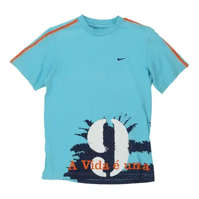 Age 14 Nike T-Shirt - Large Blue Cotton