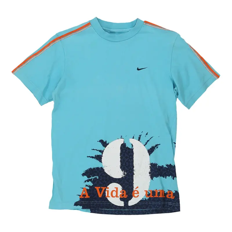 Age 14 Nike T-Shirt - Large Blue Cotton